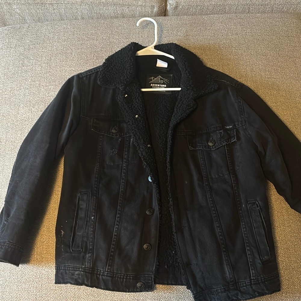 KIDS ZARA DISTRESSED DENIM JACKET